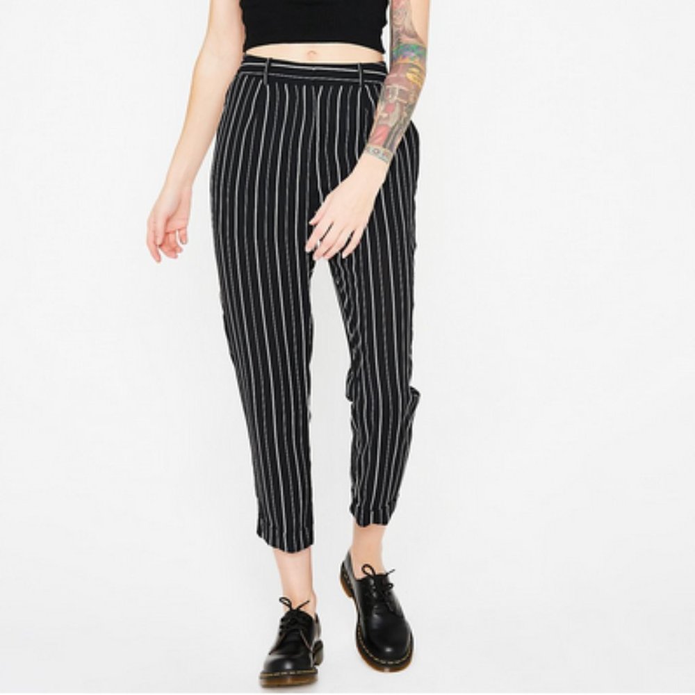 BLUE BLUSH STRIPE TROUSER